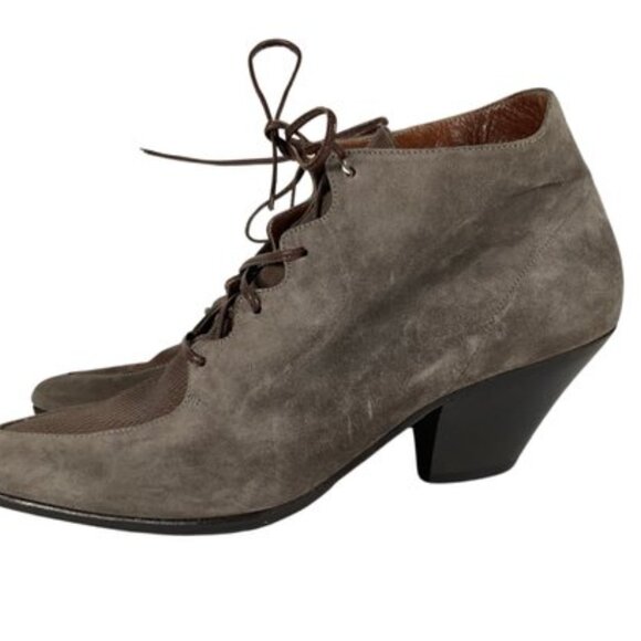 Vintage Vittorio Ricci Suede Ankle Boots Size 7.5 - Picture 5 of 9